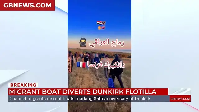 'Video thumbnail for WATCH: Martin Daubney left emotional as flotilla of boats commemorating the Dunkirk evacuation disrupted'