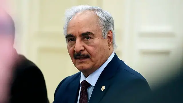 'Video thumbnail for Greece FM Gerapetritis meets Libyan strongman Haftar in Benghazi'