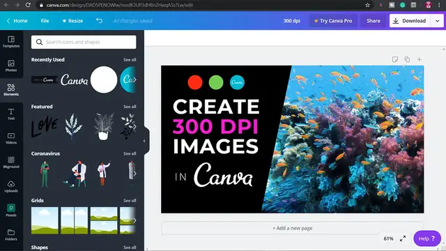 'Video thumbnail for CANVA TUTORIAL - How To Create 300 DPI Images For High-Quality Print (and Convert to CMYK)'