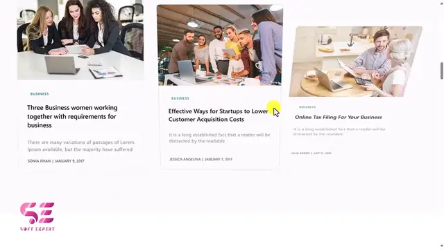 'Video thumbnail for Design Blog Post Grid with FREE Elementor - #SoftExpert'