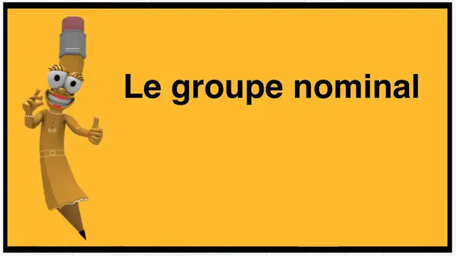 'Video thumbnail for Le groupe nominal'