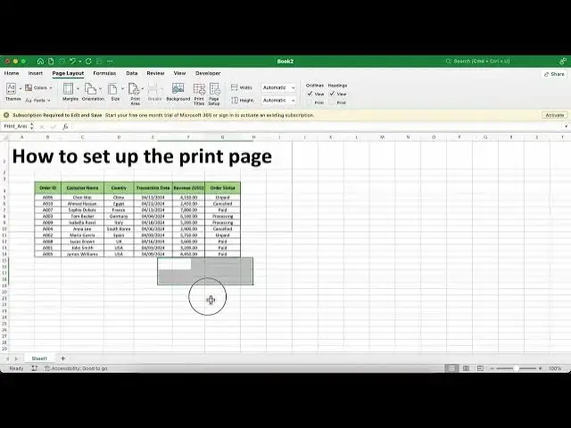 'Video thumbnail for Excel 365: Cách thiết lập trang in'
