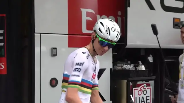 'Video thumbnail for Pogacar begins Tour de France title bid in Lille'