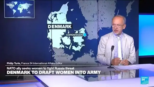 'Video thumbnail for Denmark: Women now eligible for military draft'