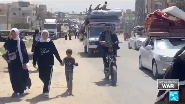 'Video thumbnail for Israel imposes evacuation orders in southern Gaza amid 'intense combat operations''