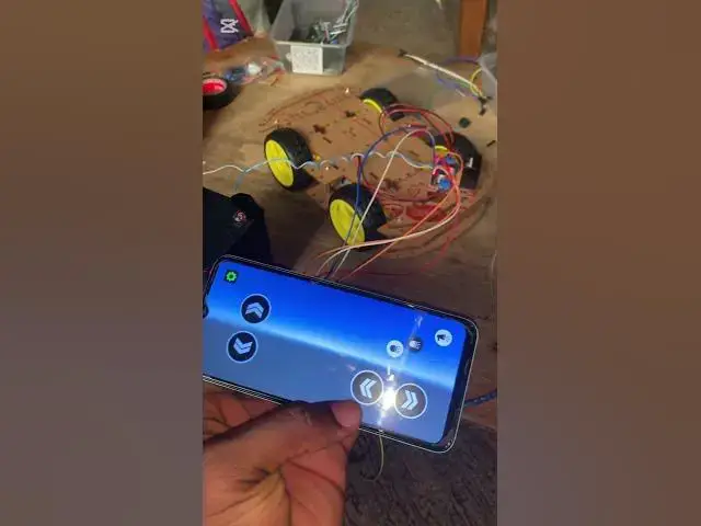 'Video thumbnail for Testing out Bluetooth robot car #electronic #hc05 #l298n #arduino #robotics'