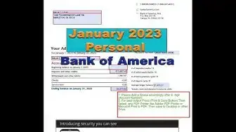 'Video thumbnail for Get Your Bank of America Statements Done Right with Our User-Friendly January 2023 Template'