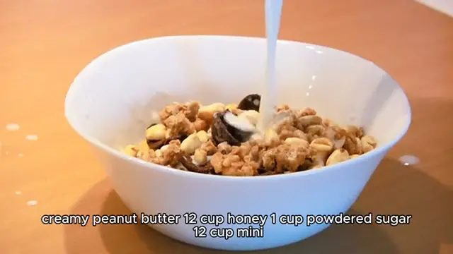 'Video thumbnail for Rice Krispie Peanut Butter Balls'