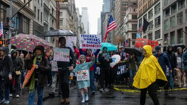 'Video thumbnail for 'No Kings' protests erupt in thousands of US cities'