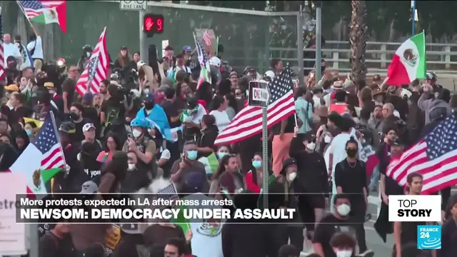 'Video thumbnail for 'Manufactured crisis of the nation: Trump depicting Los Angeles protests as an existential fight''