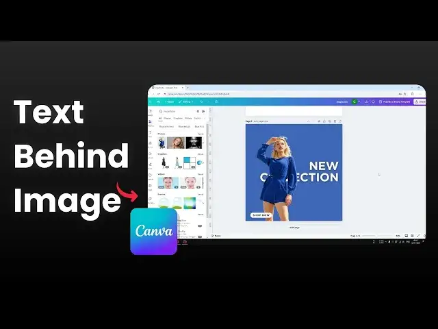 'Video thumbnail for How to Send Text Behind Image in Canva'