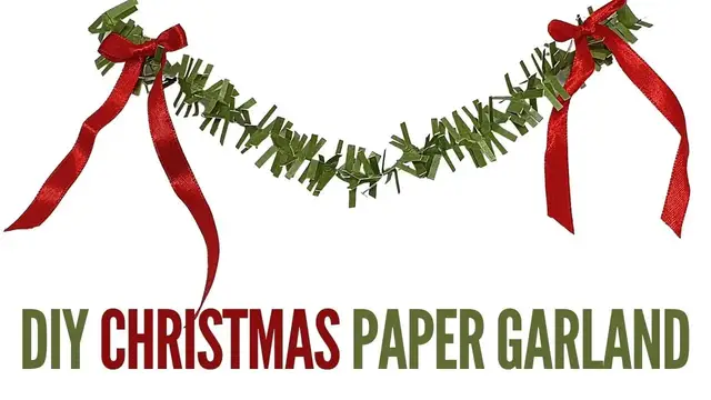 'Video thumbnail for DIY Christmas Paper Garland'