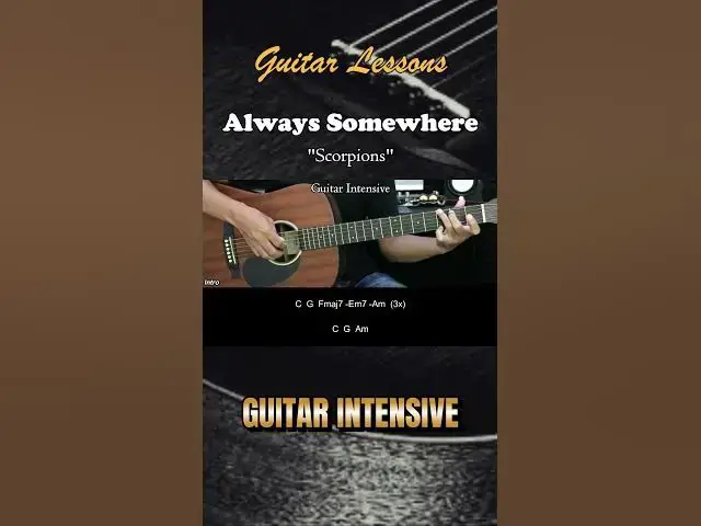 'Video thumbnail for Always Somewhere - Scorpions | EASY Guitar Lessons - Chords - Guitar Tutorial  #chordgitar'