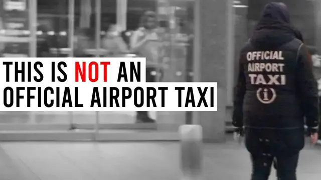 'Video thumbnail for Exposing dirty tricks of taxi drivers at the airport'
