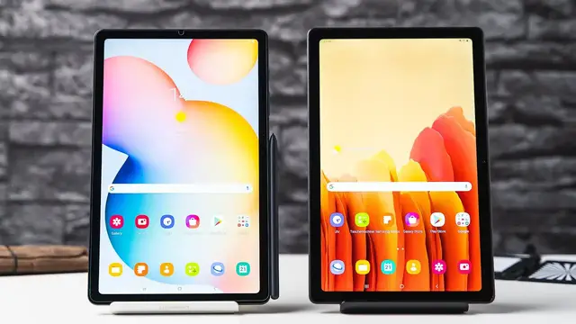 'Video thumbnail for Comparison: Samsung Galaxy Tab A7 vs. S6 Lite with S Pen'