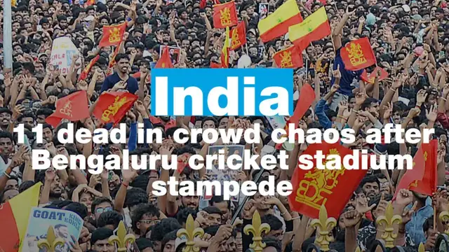 'Video thumbnail for India: 11 dead in crowd chaos after cricket stadium stampede'