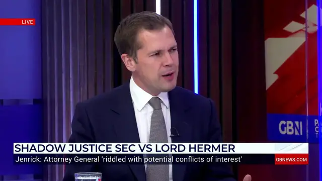 'Video thumbnail for Lord Hermer has 'defended people who hate our country', Robert Jenrick fumes'