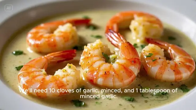 'Video thumbnail for Creamy Garlic Shrimp Recipe'