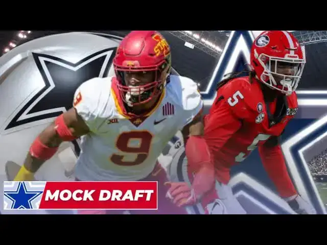 'Video thumbnail for #Cowboys mock draft: five potential picks in the first round at 26'
