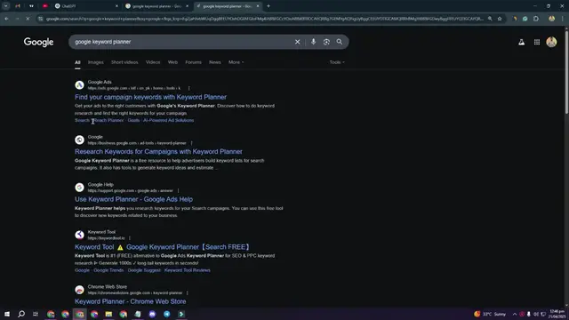 'Video thumbnail for How to use google keyword planner for keywords reseach'