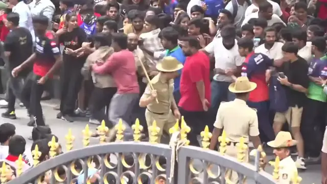 'Video thumbnail for Several feared dead after stampede outside cricket ground in Bengaluru, India'