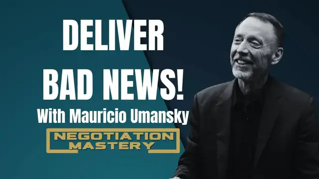 'Video thumbnail for negotiation mastery: delivering bad news: mauricio umansky on sales, empathy, and negotiation mastery'