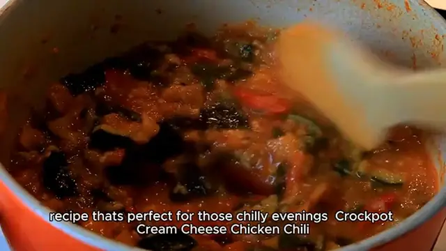 'Video thumbnail for Crockpot Cream cheese chicken chili'