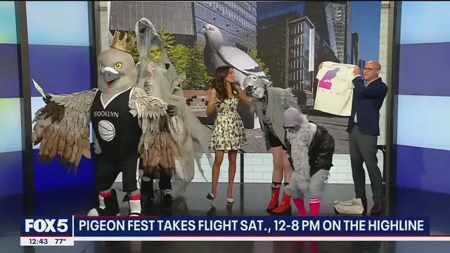 'Video thumbnail for Pigeon Fest crew coos it up on FOX 5'