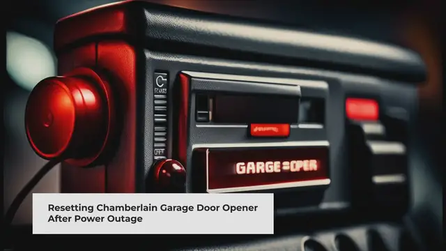 'Video thumbnail for How to Reset Chamberlain Garage Door Opener After Power Outage | 4 Simple Steps'