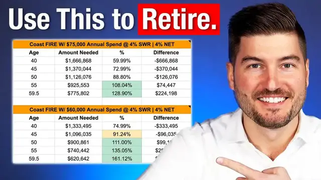 'Video thumbnail for marko - whiteboard finance: coast fire spreadsheet: plan your retirement'
