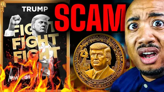 'Video thumbnail for Trump Scams American Citizens With $TRUMP Meme Coin'