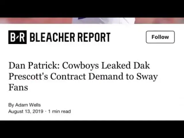 'Video thumbnail for law nation sports: cowboys dak prescott contract drama & leaks'