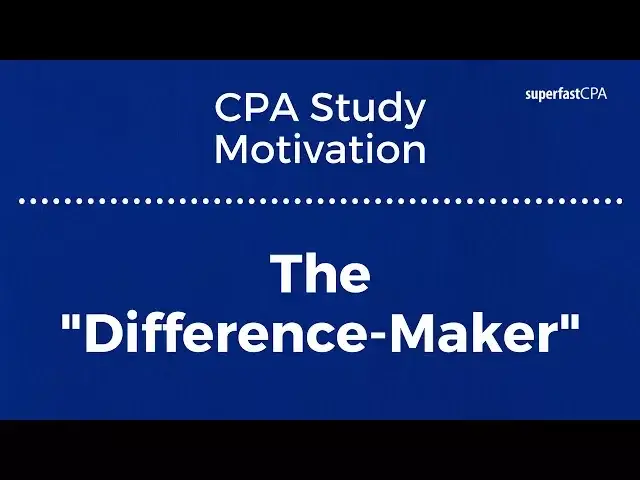 'Video thumbnail for CPA Study Motivation Tip #1 - Make the All-In Commitment'