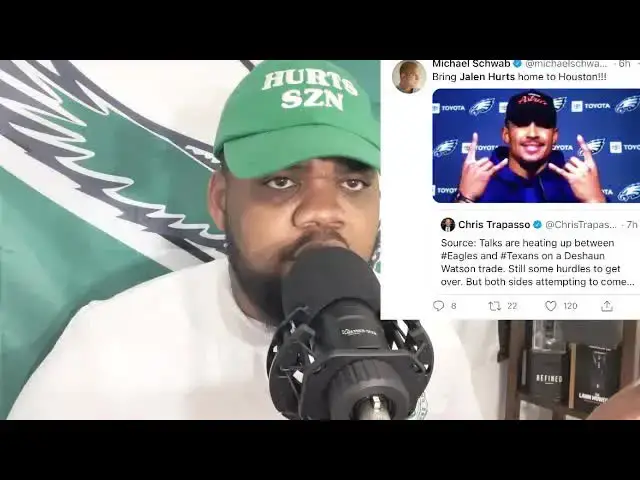 'Video thumbnail for Lord Brunson: deshaun watson trade rumors heat up for philadelphia eagles: jalen hurts future in question?'