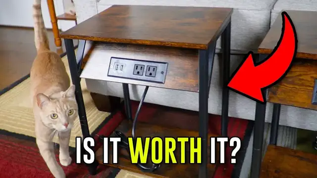 'Video thumbnail for Everything To Know About The Vasagle End Tables With Charging Station'