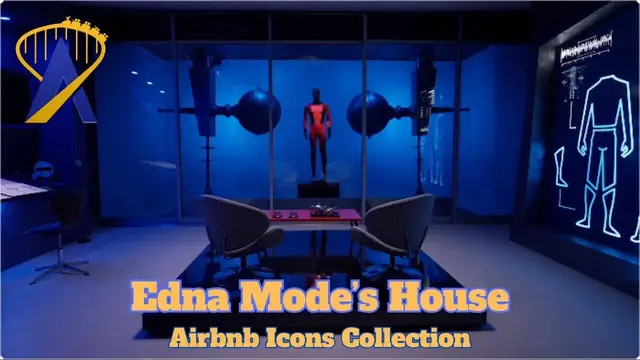 'Video thumbnail for Airbnb Icons Collection: Edna Mode's House from The Incredibles'