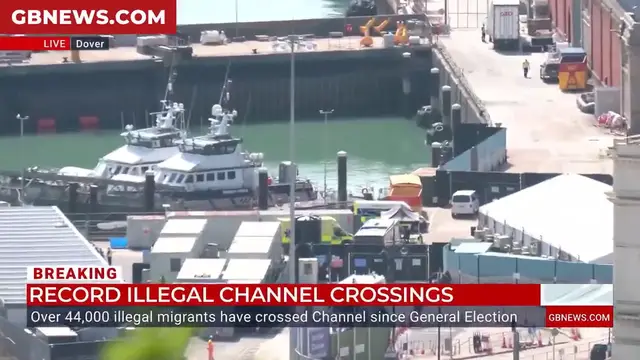 'Video thumbnail for WATCH: Mark White reports from Dover as hundreds more migrants cross the Channel'