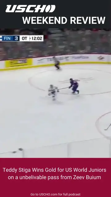 'Video thumbnail for WR Teddy Stiga Game winning OT Goal for Gold medal at World Juniors '