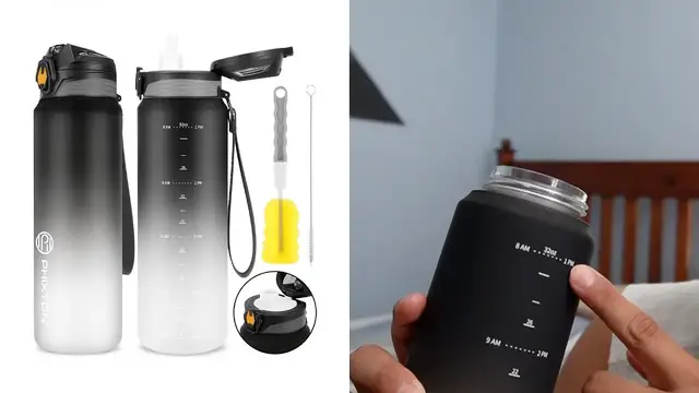 'Video thumbnail for PHIXTON 32 OZ Water Bottle With Removable Straw Review'