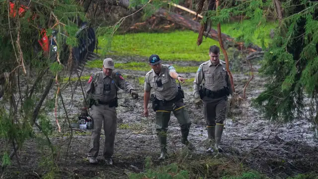 'Video thumbnail for Trump faces scrutiny over climate funding cuts amid Texas floods'
