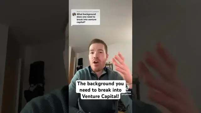 'Video thumbnail for The background you need to break into Venture Capital! #venturecapital #vc #startups'