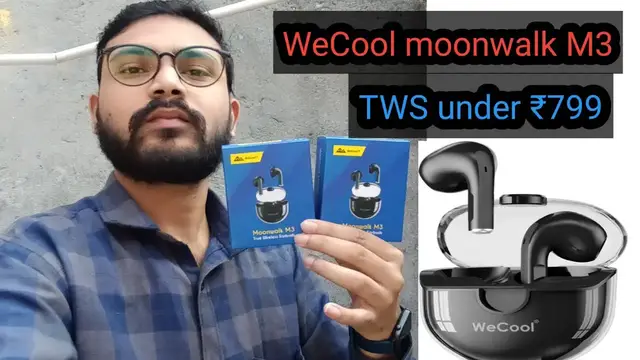 'Video thumbnail for WeCool Moonwalk M3 True Wireless Bluetooth Earbuds with 30 Hrs Playtime'