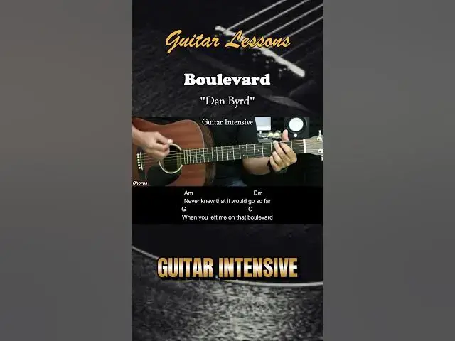 'Video thumbnail for Boulevard - Dan Byrd | EASY Guitar Lessons - Chords - Guitar Tutorial #chordgitar'
