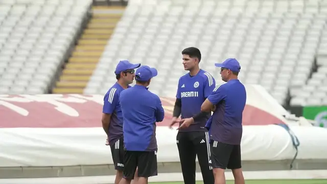 'Video thumbnail for Shubman Gill trains with India ahead of 2nd Test against England'