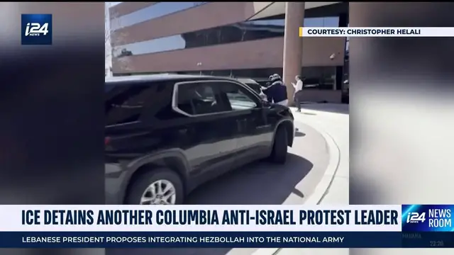 'Video thumbnail for ICE detains another Columbia anti-Israel protest leader'