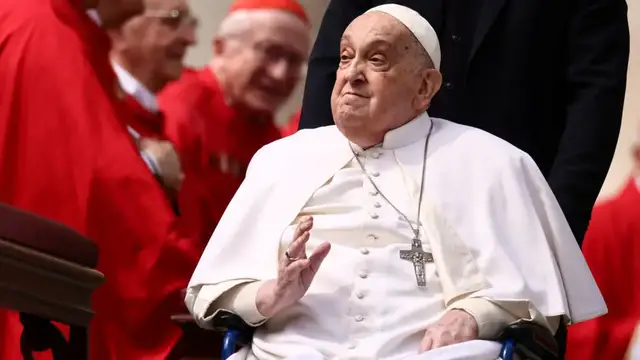 'Video thumbnail for Pope Francis, first Latin American pontiff, dies at 88'