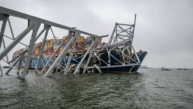 'Video thumbnail for New transcripts show moments before deadly Baltimore bridge collapse'