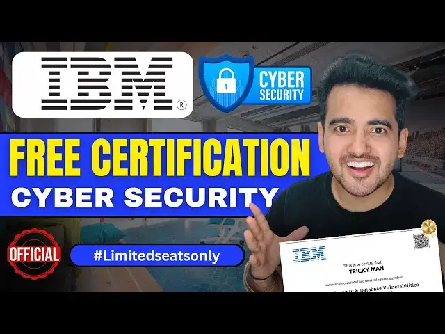 'Video thumbnail for IBM Launched Online Course ➤ FREE Cybersecurity Training With Free Certificate for Entry Level Jobs'