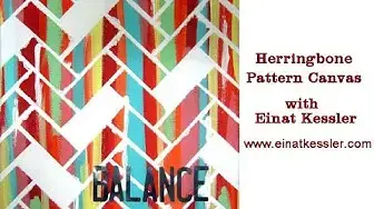 'Video thumbnail for Herringbone Pattern Canvas for my Wall of Inspiration'