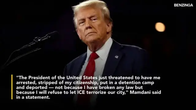 'Video thumbnail for Zohran Mamdani Hits Back At Trump's Arrest Threats'